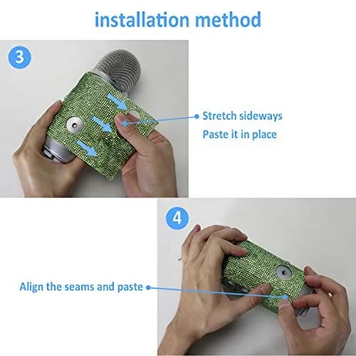 YOUSHARES Blue Yeti Foam Windscreen with Glitter Bling Sticker, Silver | Compatible with Blue Yeti Microphones thumbnail 6