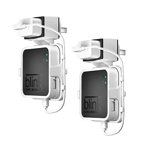 HOLACA Outlet Wall Mount for Blink Sync Module 2 | Easy Install, 2 Pack, White thumbnail 1