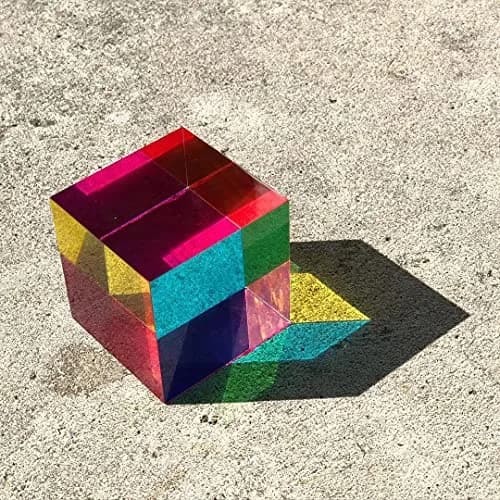 CMY Cubes Original 50mm Cyan Magenta Yellow Cube | Optical Color Mixing for Ages 15+, Educational, Physics Desk Object thumbnail 6