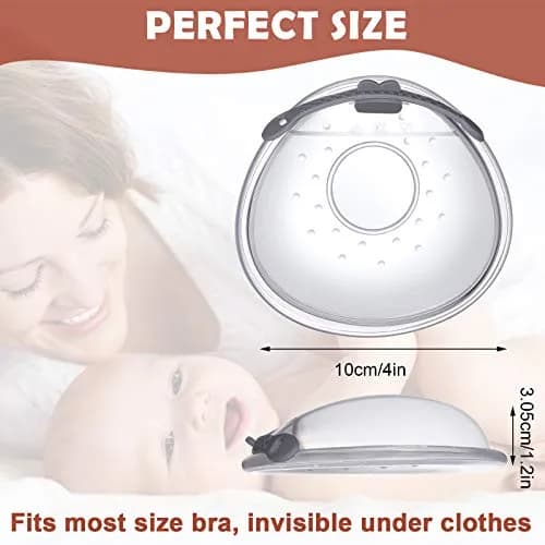 Lictin Breast Milk Collector Shells with Storage Bags - 70ml Capacity, BPA-Free Silicone | Pack of 2 thumbnail 6