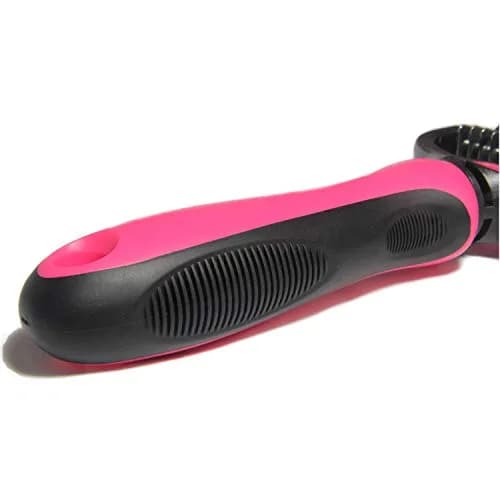 Maxpower Planet Pet Grooming Brush - Dual Sided Undercoat Rake for Dogs & Cats, Pink Small | Reduces Shedding by 95% thumbnail 4