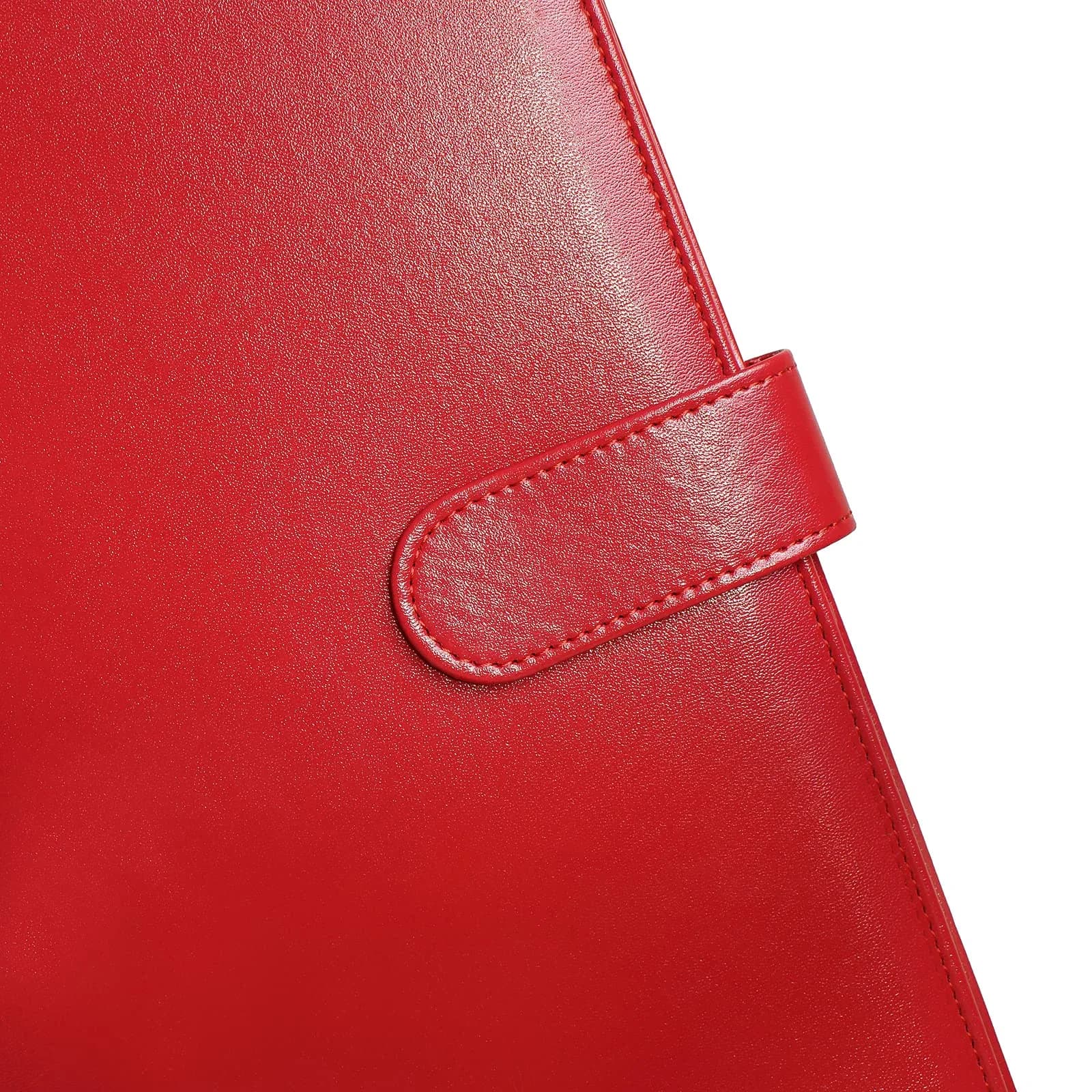 Mymazn Padfolio Clipboard Folder Portfolio with Cover for Legal Pad Holder Letter Size A4 Writing Pad (Red) - view 7