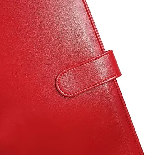 Mymazn Padfolio Clipboard Folder Portfolio with Cover for Legal Pad Holder Letter Size A4 Writing Pad (Red) thumbnail 7