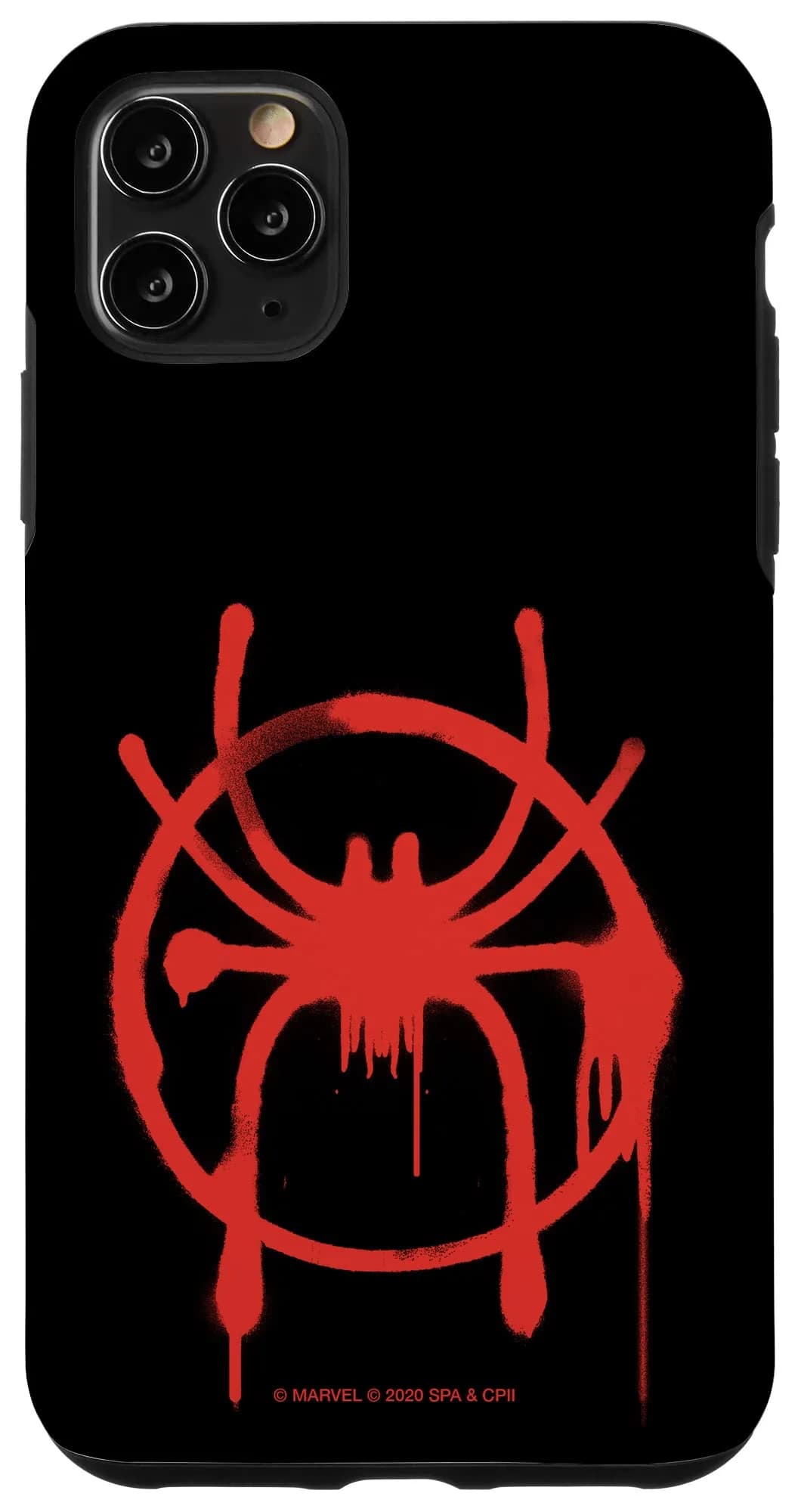 Marvel Spider-Man Into The Spider-Verse Miles Morales Spider Case for iPhone X/XS | Bold Graffiti Design with Drop Protection — iPhone 11 Pro Max