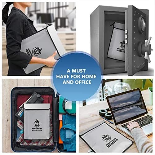 Andyer Fireproof Document Bag 38cm x 28cm (15"x11") | UL Certified Fire & Water Resistant thumbnail 7