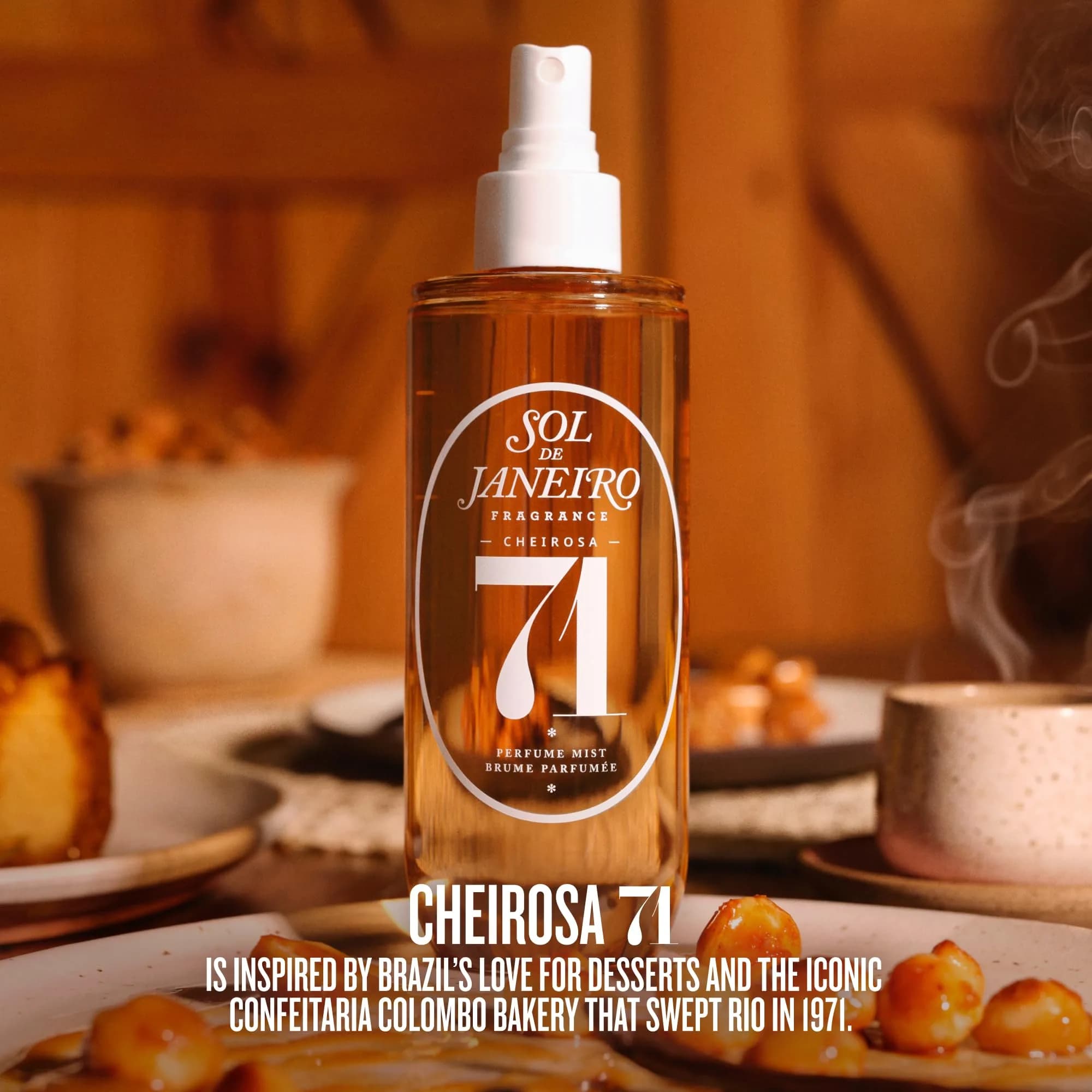 Sol de Janeiro Cheirosa 71 Hair & Body Fragrance Mist Travel Size 90mL (3.0 fl oz) | Caramelized Vanilla & Macadamia Nut Scent - view 4