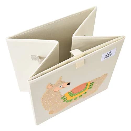 CLCROBD 13 Inch Animal Cube Storage Bins | Foldable Fabric Toy Box & Toy Chest for Nursery & Playroom thumbnail 4