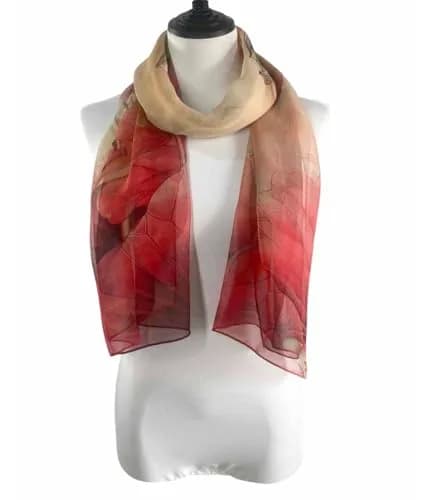 Acotavie Scarfs for Women Lightweight Floral Pattern Shawl & Wrap (W04) | Summer & Winter thumbnail 2