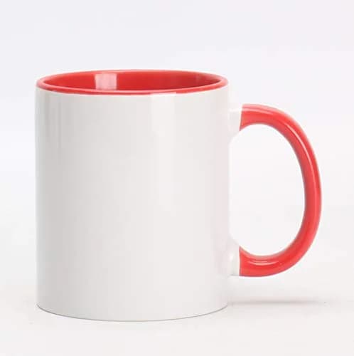 Home VSS 11oz White Ceramic Sublimation Coffee Mug | Solid Colors Inside & Handle, Case of 6 thumbnail 4