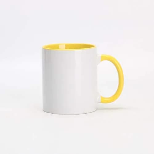 Home VSS 11oz White Ceramic Sublimation Coffee Mug | Solid Colors Inside & Handle, Case of 6 thumbnail 5
