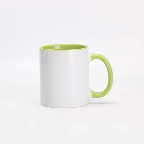 Home VSS 11oz White Ceramic Sublimation Coffee Mug | Solid Colors Inside & Handle, Case of 6 thumbnail 6