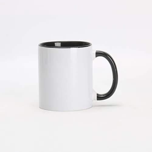 Home VSS 11oz White Ceramic Sublimation Coffee Mug | Solid Colors Inside & Handle, Case of 6 thumbnail 2