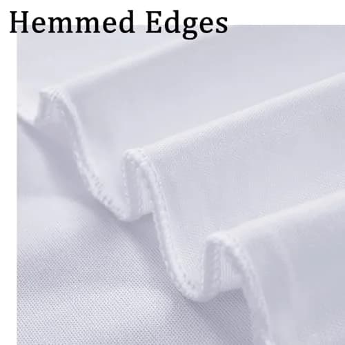 NSSONBEN 10x10 ft Wrinkle Free White Backdrop Curtains for Parties, Polyester Photo Backdrop Drapes 2 Panels 5x10ft for Wedding Birthday Party Photography Background Indoor Outdoor thumbnail 4