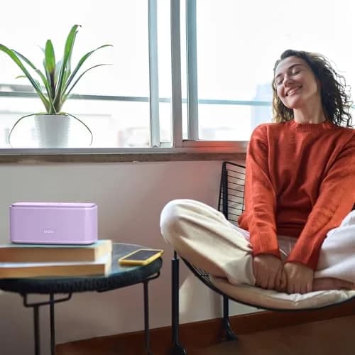 DOSS SoundBox Touch Portable Wireless Bluetooth Speaker with 12W HD Sound & Rich Bass, Purple | 20-Hour Playtime thumbnail 9