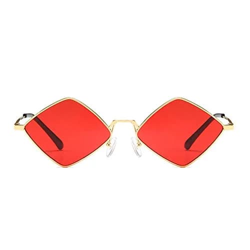 ENTHYI Diamond Shape Punk Sunglasses for Men & Women | 56mm (2.20") Lens Width thumbnail 3