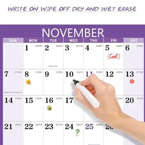 Artfan 2027 Yearly Wall Calendar | Large Colorful 34.8" x 22.8" | Full Year with Holidays thumbnail 4