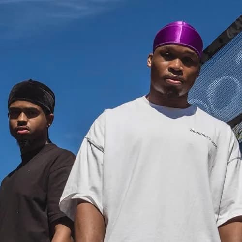 ShyneDurags Silky Durag - Purple | Perfect for Waves, Braids & Locs | Premium Silk Headwrap for Men & Women thumbnail 3