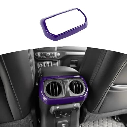 RT-TCZ Purple Rear Air AC Vent Cover Trim for Jeep Wrangler JLU Gladiator JT 4-Door thumbnail 1