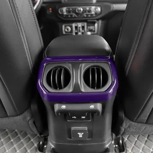RT-TCZ Purple Rear Air AC Vent Cover Trim for Jeep Wrangler JLU Gladiator JT 4-Door thumbnail 7
