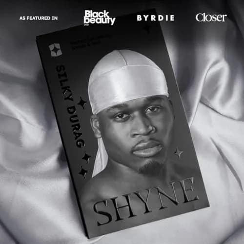 ShyneDurags Silky Durag - Silver | Perfect for Waves, Braids & Locs | Premium Silk Du Rags for Men & Women | Wide & Long Tail | Ultra-Soft & Wrinkle Free Satin thumbnail 6