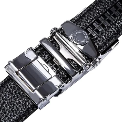 Dubulle Men's Ratchet Belts Christmas Red Leather Belt Adjustable Cut to Fit | Stylish & Durable thumbnail 5