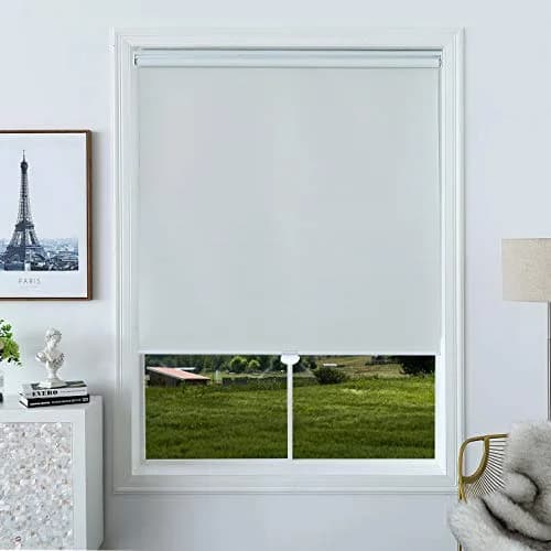 Everyday Celebration 29" W x 72" H Blackout Cordless Window Shade Salt | 100% Light Blocker thumbnail 1