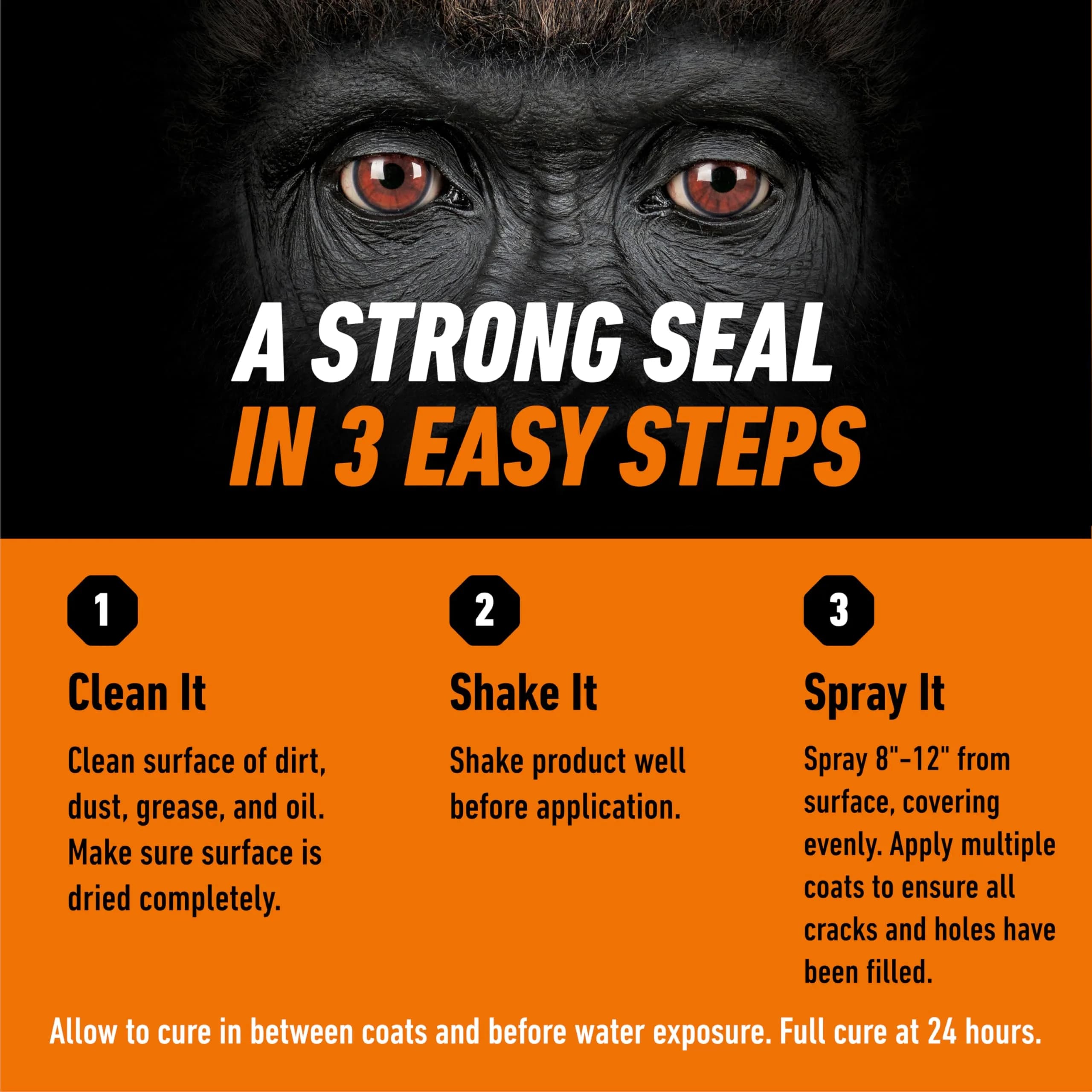 Gorilla Waterproofing Spray White 473ml (16 oz) | Seals Leaks & Cracks - view 6