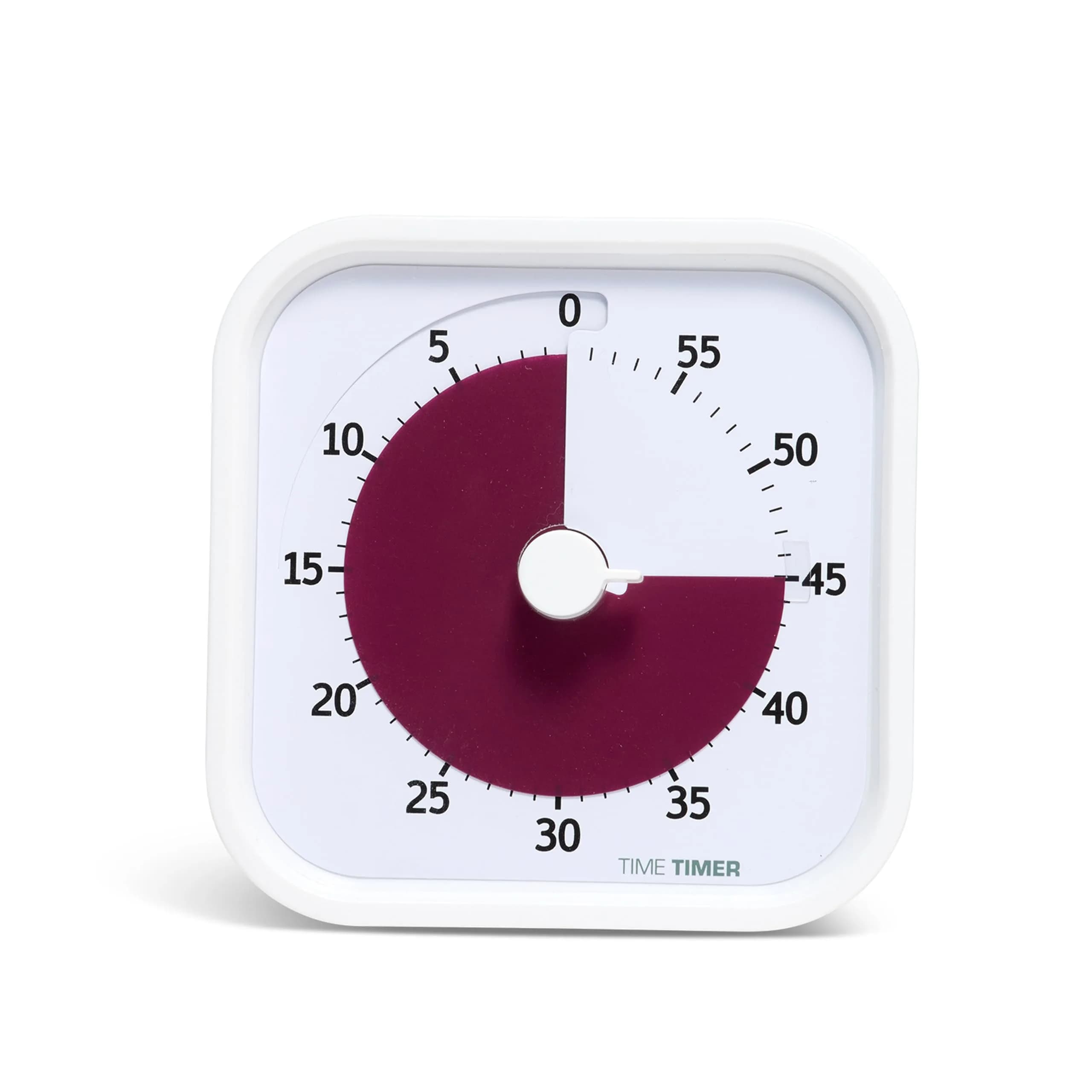 Time Timer Home MOD Visual Timer 60 Minute | Silent Operation, White Cotton Ball