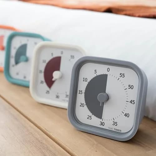 Time Timer MOD 60-Minute Visual Timer, Home Edition, Pale Shale | Silent Operation, Study Tool for Homeschool and Office Use thumbnail 6
