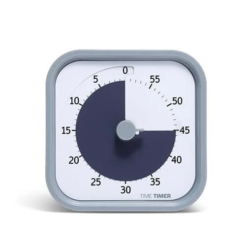 Time Timer MOD 60-Minute Visual Timer, Home Edition, Pale Shale | Silent Operation, Study Tool for Homeschool and Office Use thumbnail 1