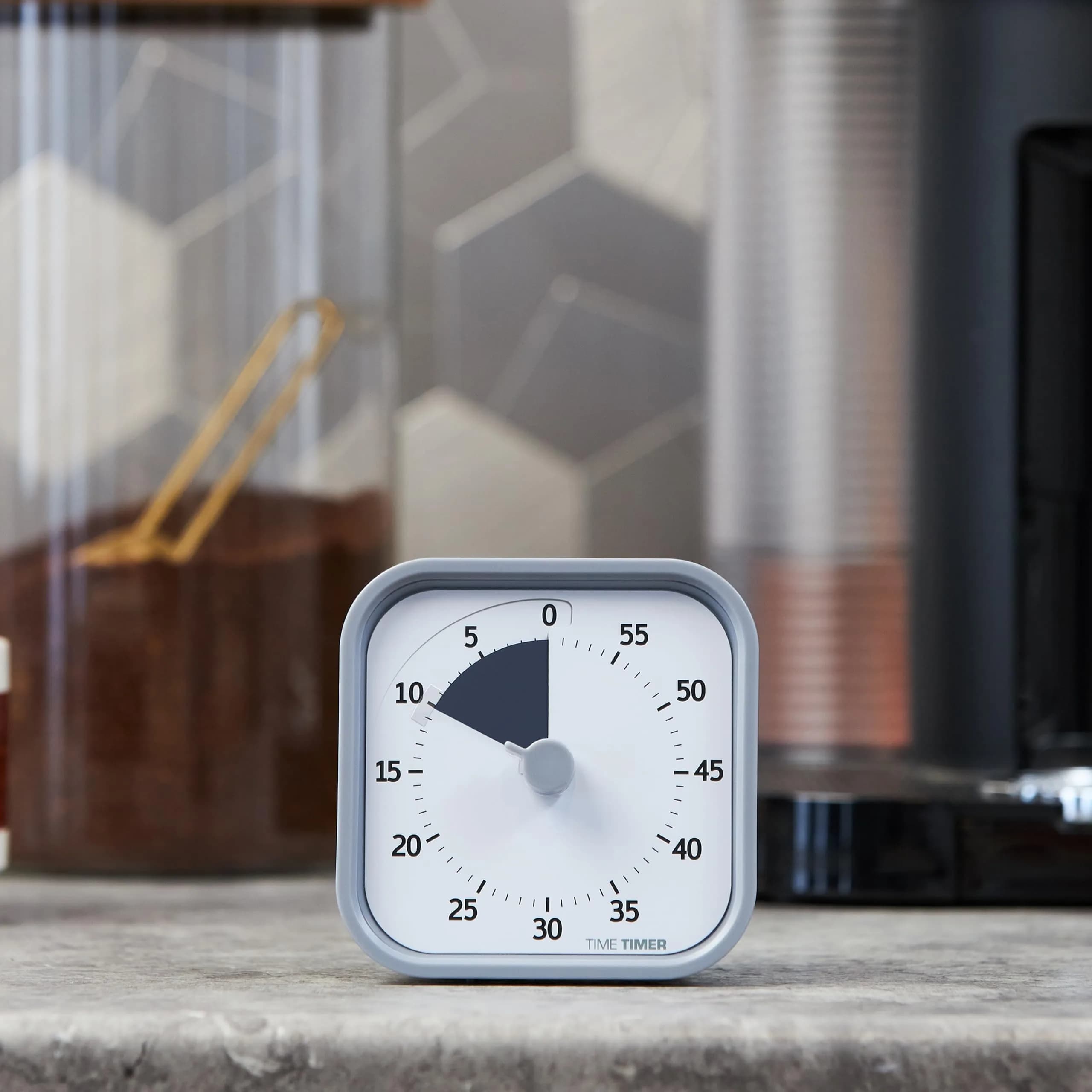 Time Timer MOD 60-Minute Visual Timer, Home Edition, Pale Shale | Silent Operation, Study Tool for Homeschool and Office Use - view 3