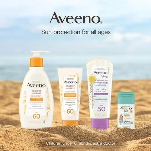 Aveeno Protect + Hydrate Sunscreen Lotion SPF 60 | 355ml (12 Fl Oz) | Broad Spectrum UVA/UVB Protection thumbnail 7