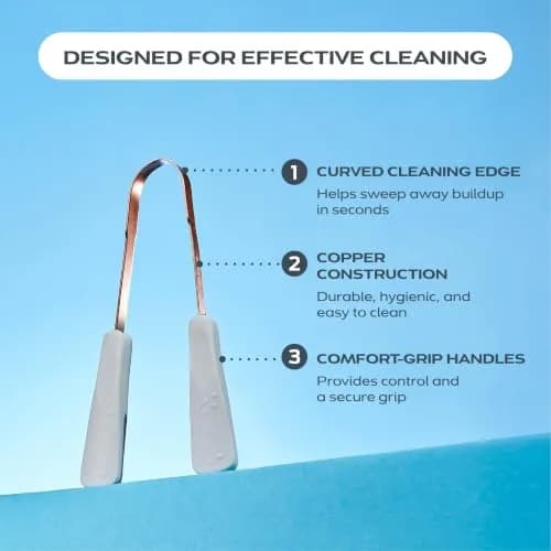 drTung's Copper Tongue Scraper - Adults & Kids Solid Copper | Gentle, Hygienic & Effective Oral Care thumbnail 4