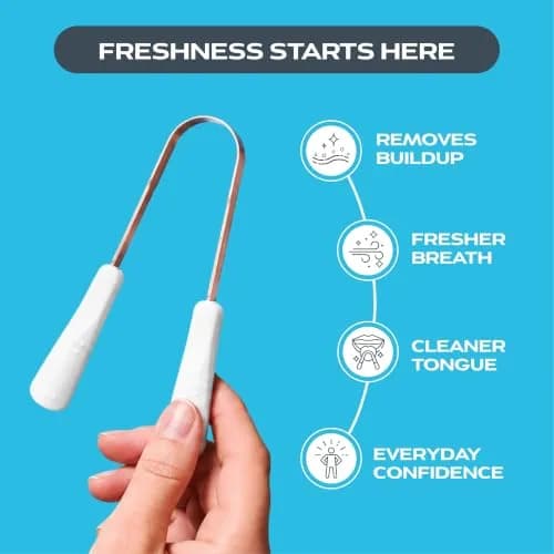 drTung's Copper Tongue Scraper - Adults & Kids Solid Copper | Gentle, Hygienic & Effective Oral Care thumbnail 2