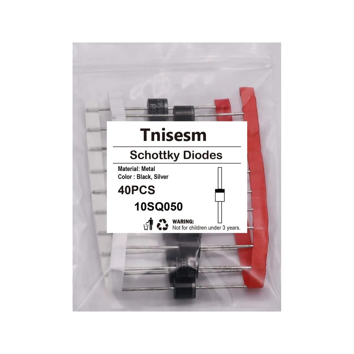 Tnisesm 10SQ050 Schottky Blocking Diode 50V 40 Pcs | Rectifier Diode Kit for Solar Panel - view 4