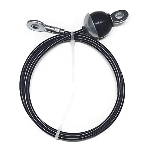 SYL Fitness Cable for DIY Home Garage Gym Cable Pulley System (Black: Type B, 88 in) | 340lb Capacity, Wear-Resistant Nylon thumbnail 1