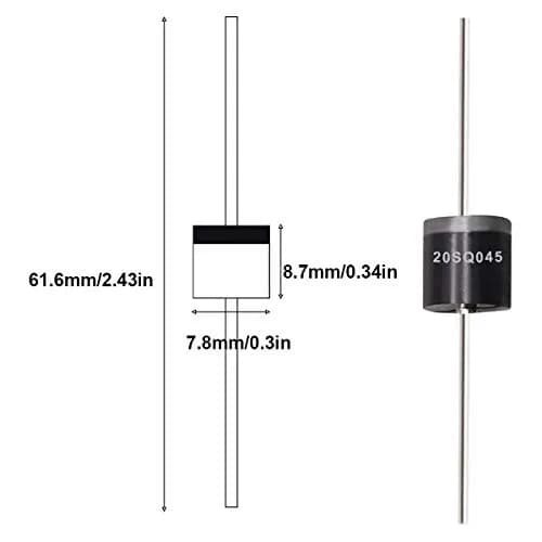 Tnisesm 20SQ045 Schottky Blocking Diode 20A 45V | Low Leakage & Forward Voltage Drop thumbnail 2