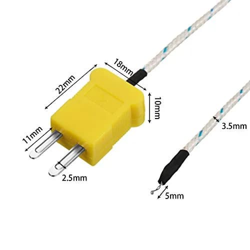 Weewooday K Type Thermocouple Probe 3m | Fast Response, Universal Compatibility thumbnail 3