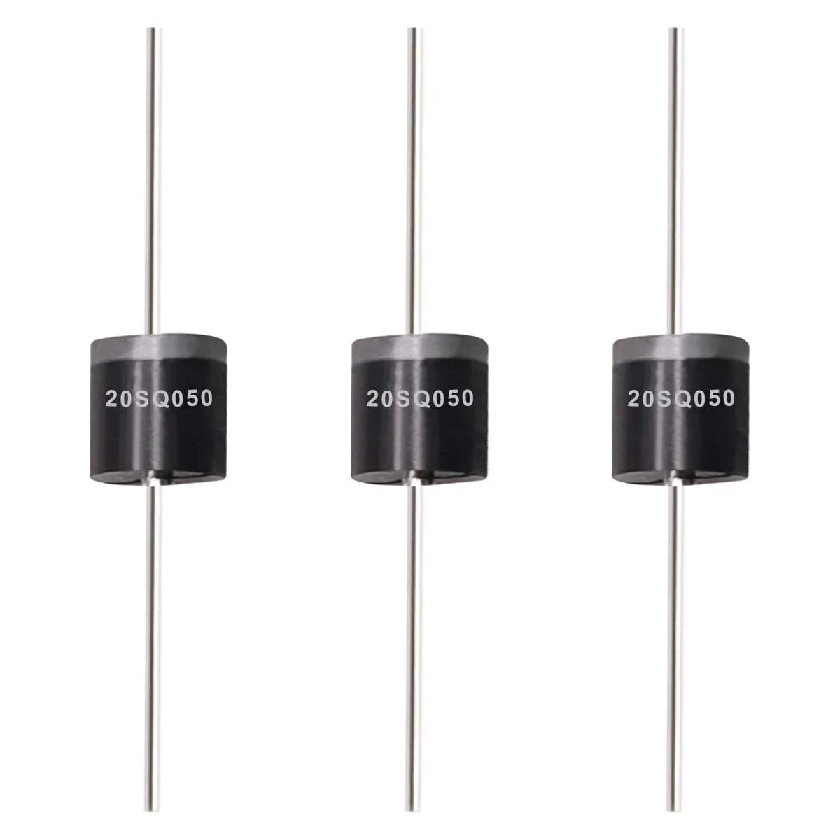 Tnisesm 20SQ050 Schottky Blocking Diode 20A 50V | 20 Pcs Axial Kit for Solar Panel