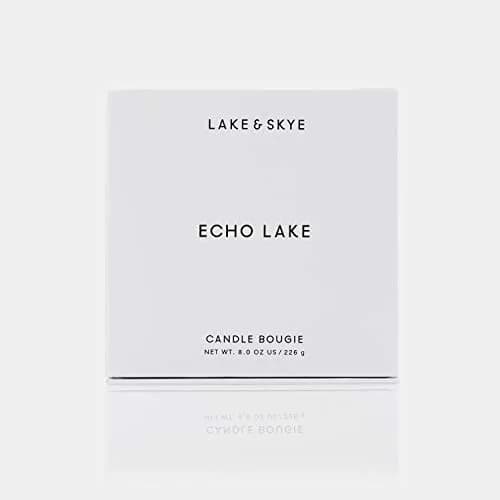 Lake & Skye Echo Lake Candle - Vegan Soy, Floral & Woody, 8 oz | 50 Hour Burn Time thumbnail 4