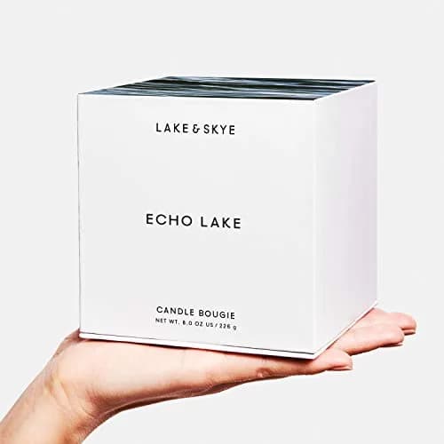 Lake & Skye Echo Lake Candle - Vegan Soy, Floral & Woody, 8 oz | 50 Hour Burn Time thumbnail 6