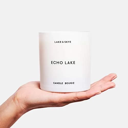 Lake & Skye Echo Lake Candle - Vegan Soy, Floral & Woody, 8 oz | 50 Hour Burn Time thumbnail 3