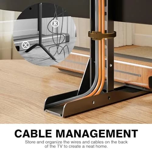 TAVR Universal Table Top TV Stand Mount for 20-75 Inch TVs | Heavy Duty Metal Support thumbnail 5