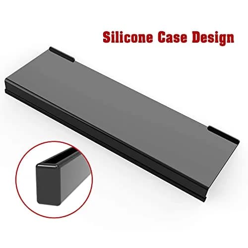 KOTEMON Acrylic Tilted Computer Keyboard Stand for Ergonomic Typing, 17"x5.5"x1.5" Black | Non-Slip, Ergonomic Design thumbnail 4