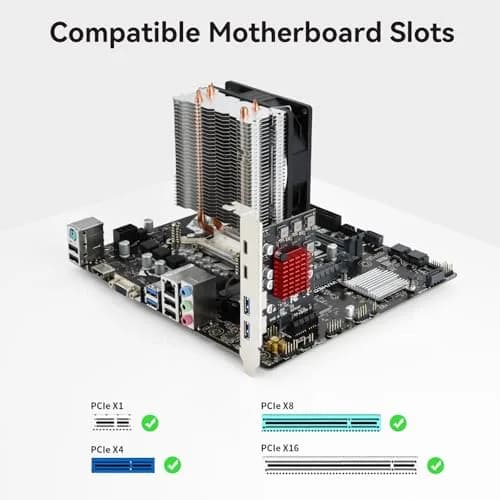ELUTENG 4-Port PCIe USB 3.1 Expansion Card 2 USB-A 2 Type-C | Self-Powered, 10Gbps thumbnail 2