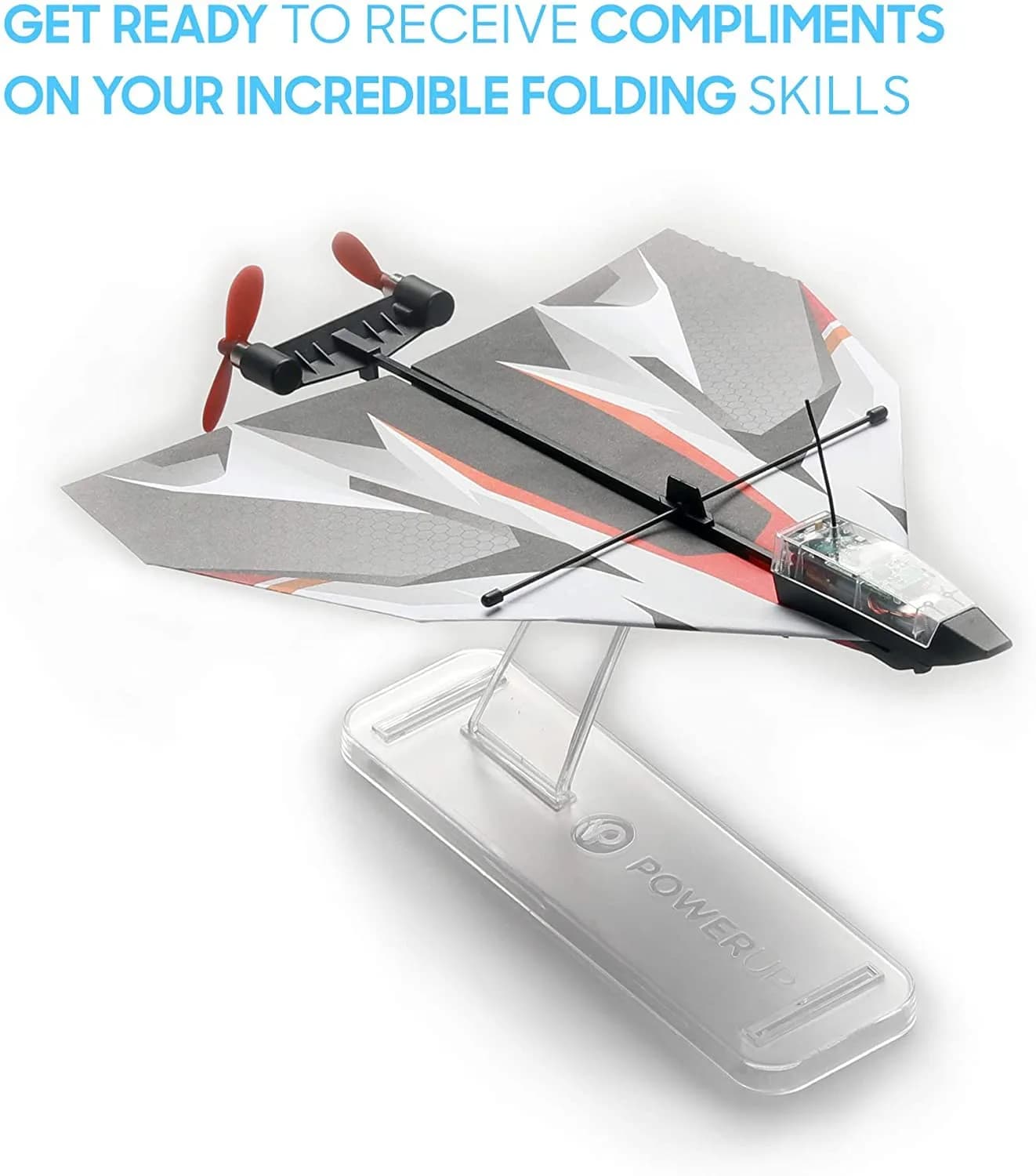 POWERUP 12 Color Paper Airplane Templates | 6 Designs, Waterproof & Tear-Proof DuPont Tyvek Sheets, Includes Display Stand - view 6