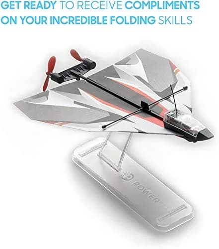 POWERUP 12 Color Paper Airplane Templates | 6 Designs, Waterproof & Tear-Proof DuPont Tyvek Sheets, Includes Display Stand thumbnail 6
