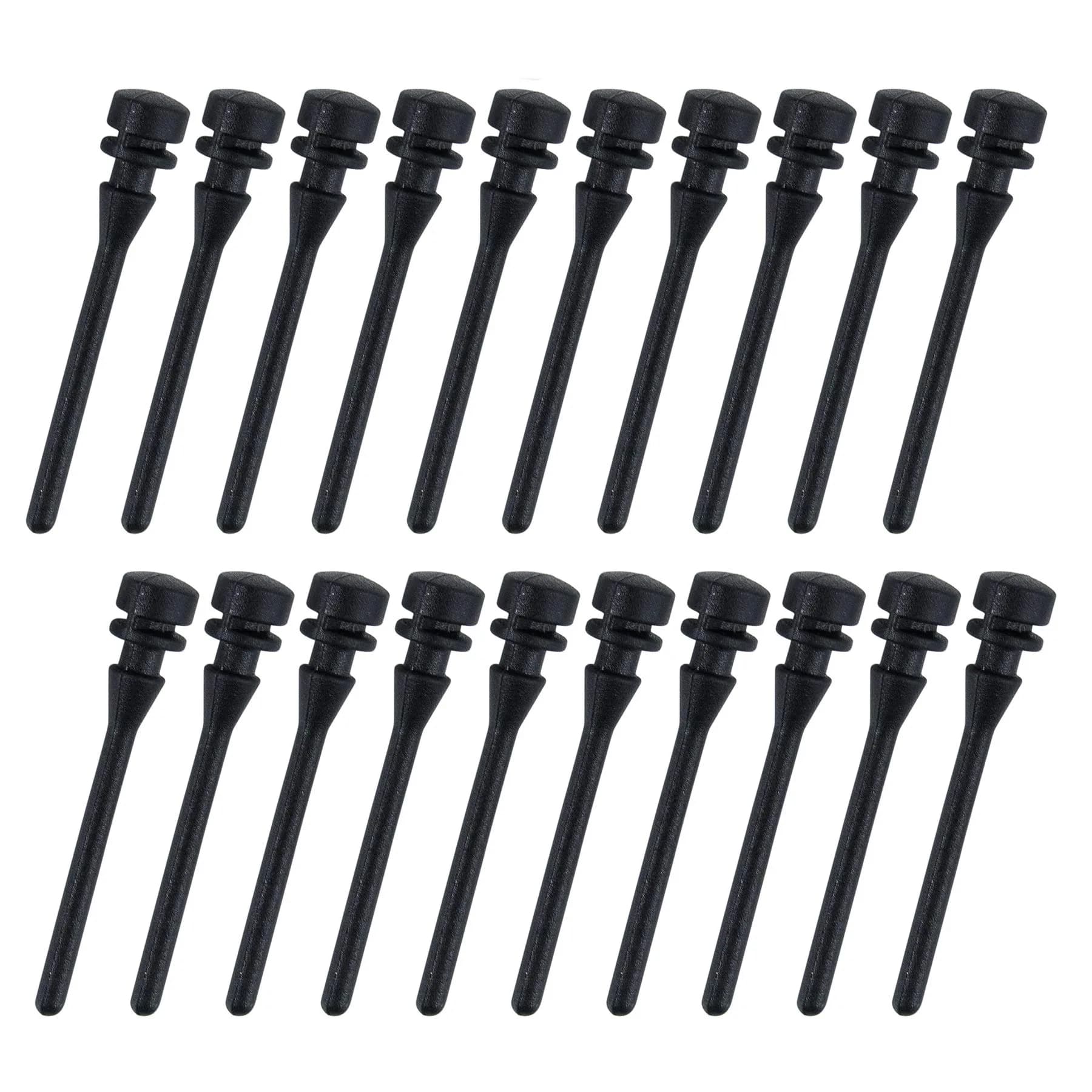 AUEAR 50 Pack Silicone Anti-Noise Vibration Fan Screws, Black | 43mm Length, 7.4mm Diameter - main product image