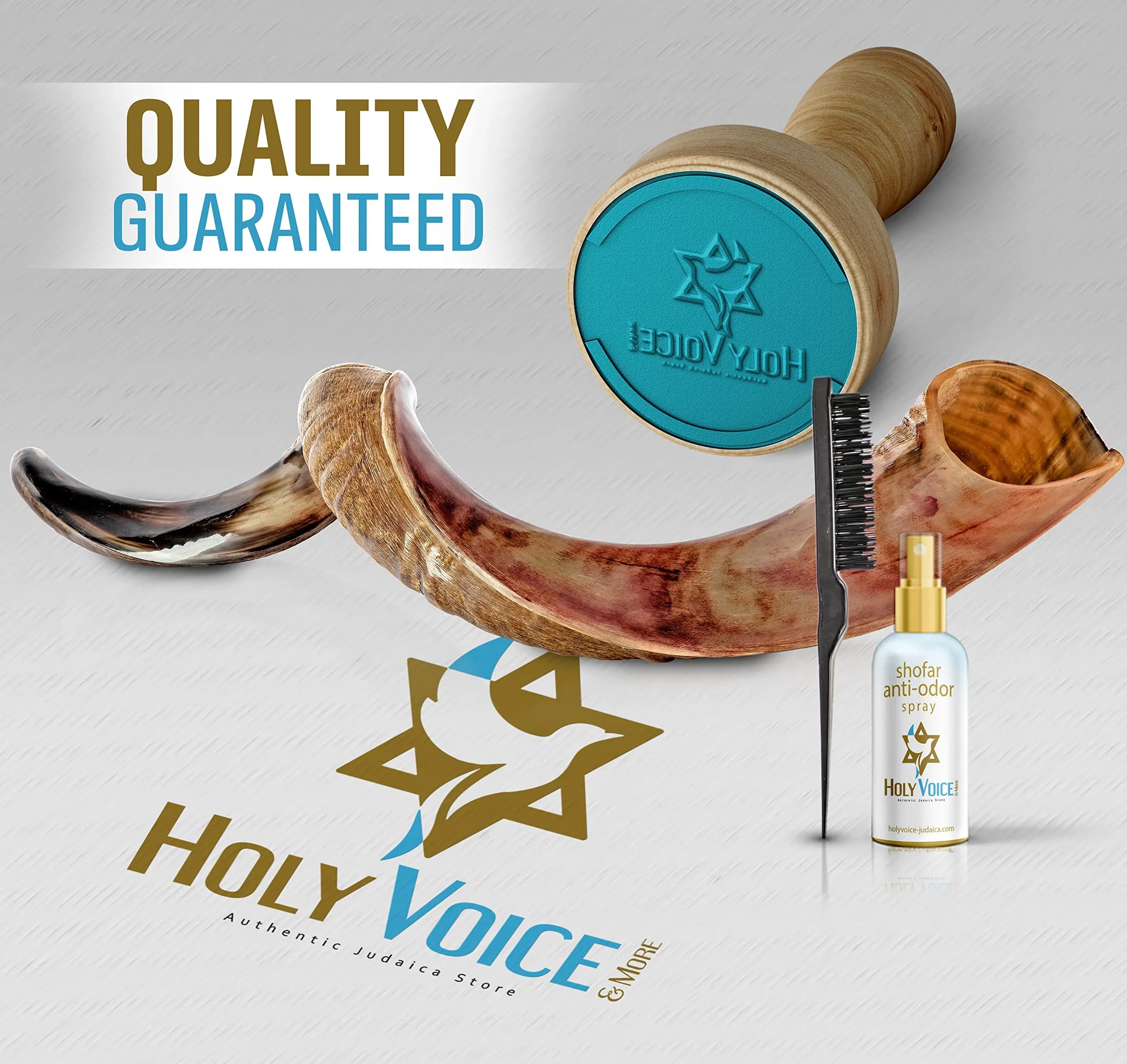 Holy Voice Kosher Kudu Shofar Horn 96.5-99cm (38"-39") | Authentic Israel Import - view 6