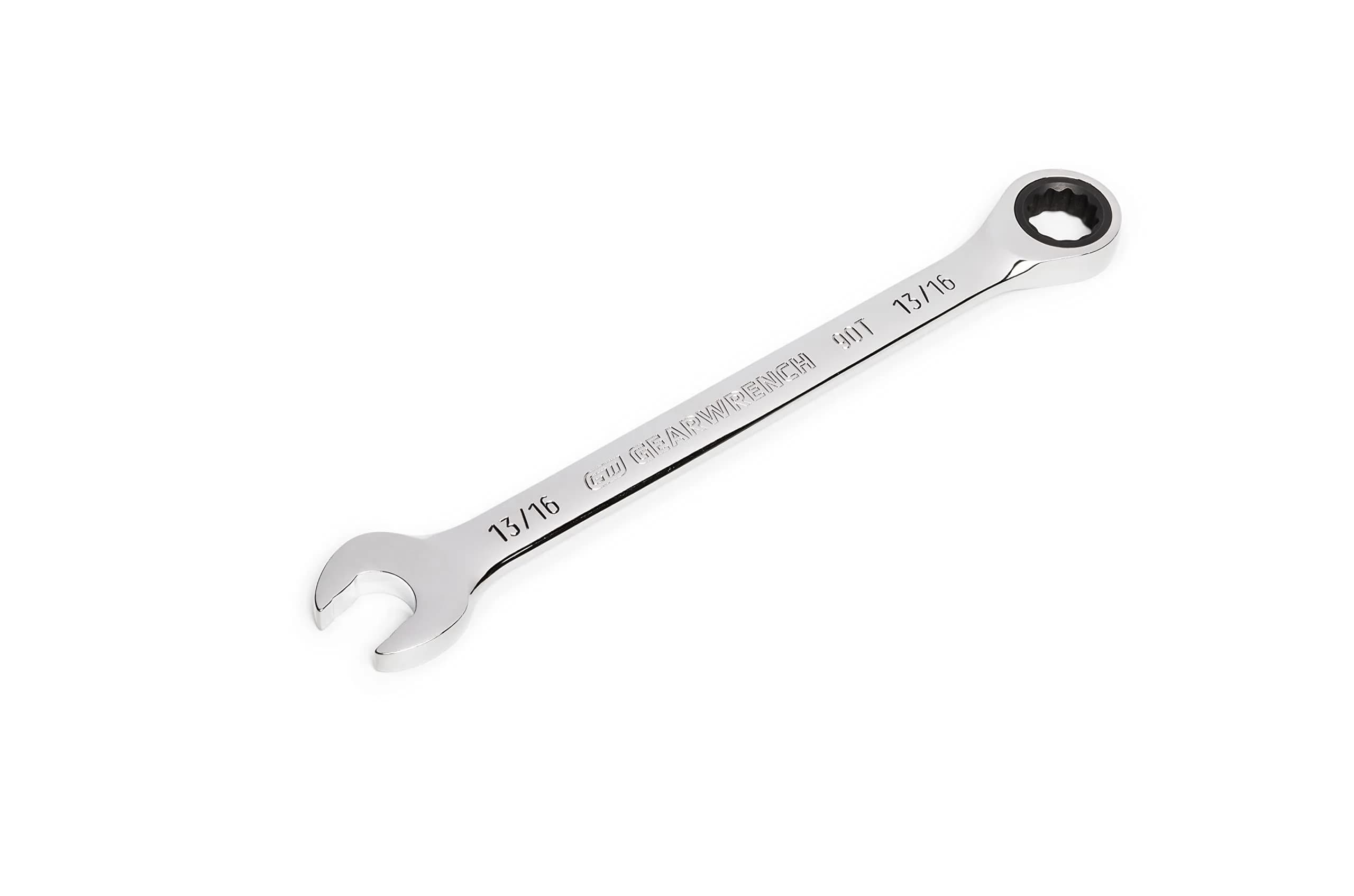 GEARWRENCH 13/16" 90T 12 Point Ratcheting Combination Wrench | 12 inches (30.48 cm) Length